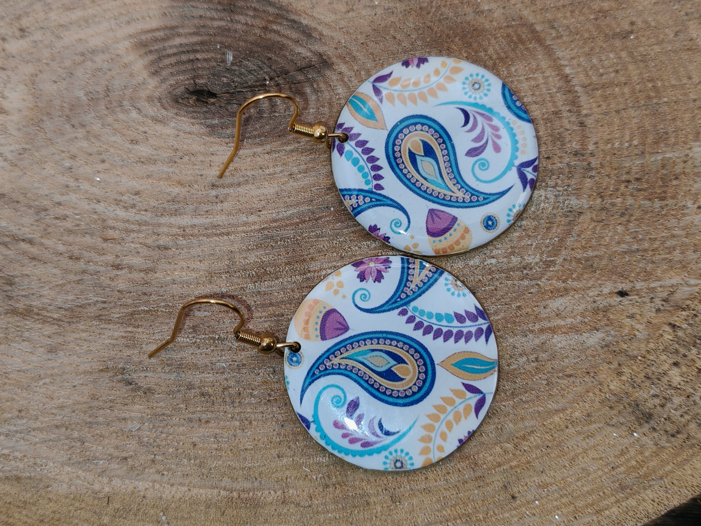 Boucles d’oreilles – Paisley délicat