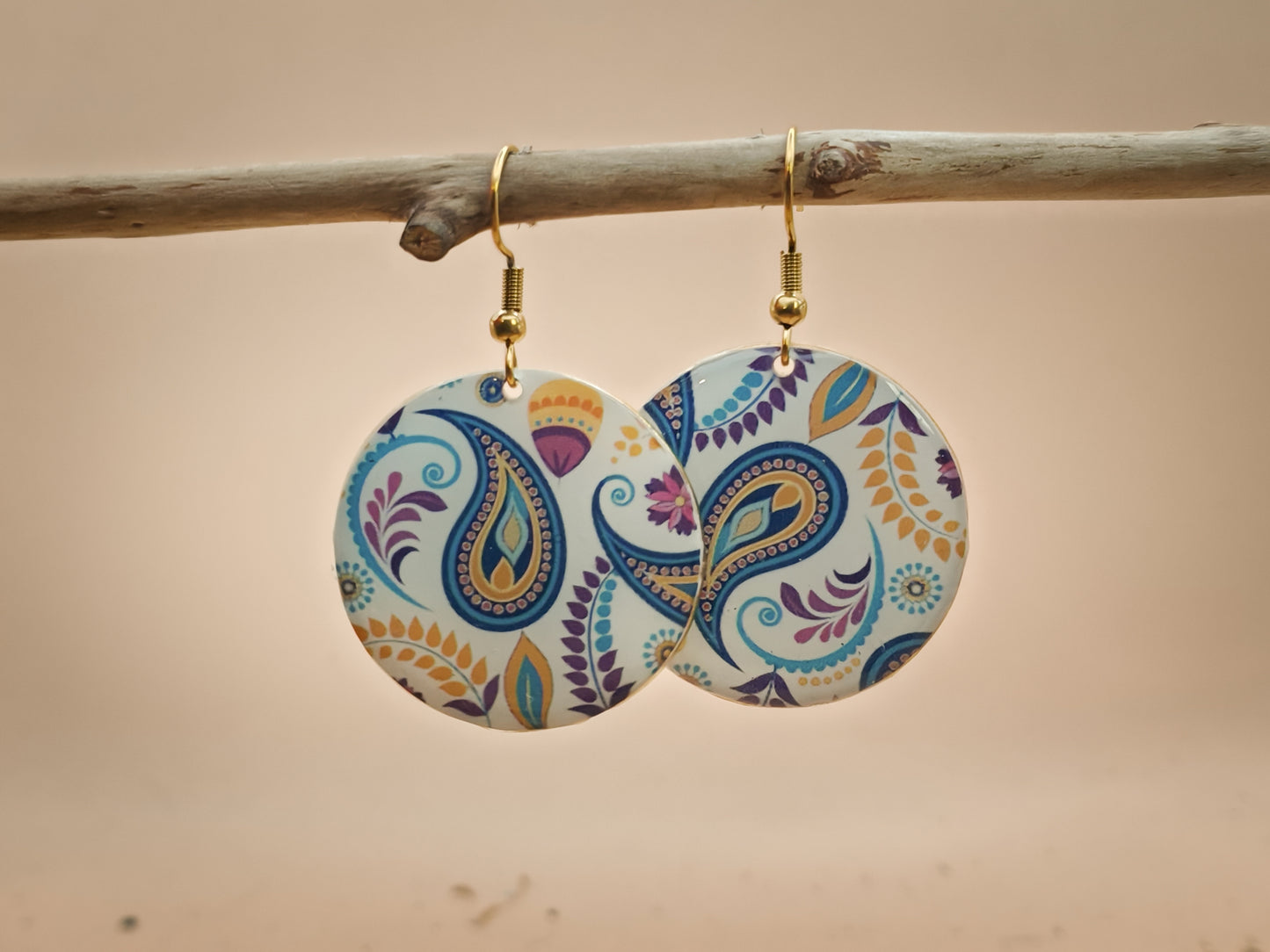 Boucles d’oreilles – Paisley délicat