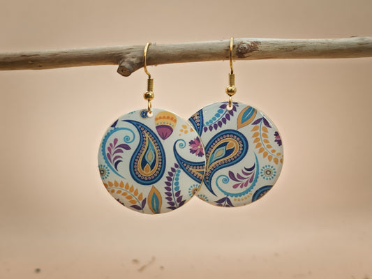 Boucles d’oreilles – Paisley délicat