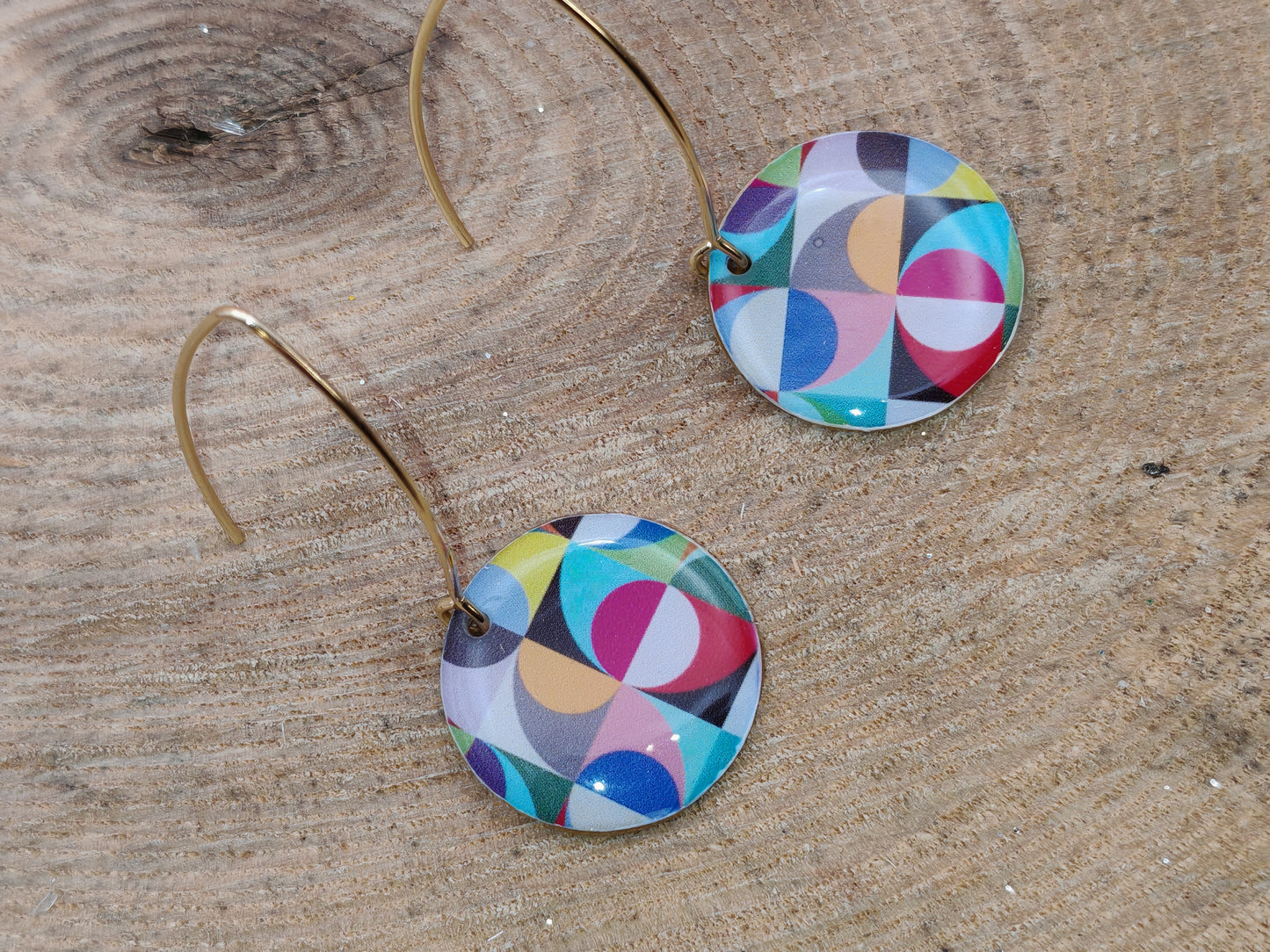 Boucles d’oreilles – Géométrie solaire