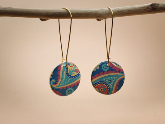 Boucles d’oreilles – Mosaïque solaire