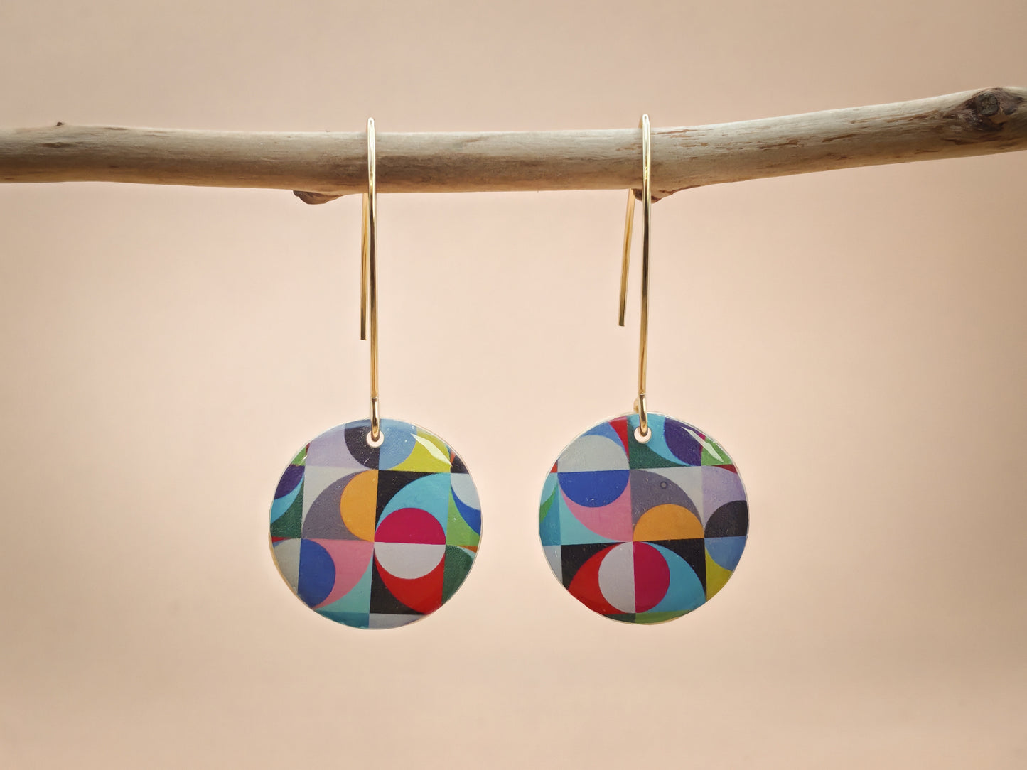 Boucles d’oreilles – Géométrie solaire