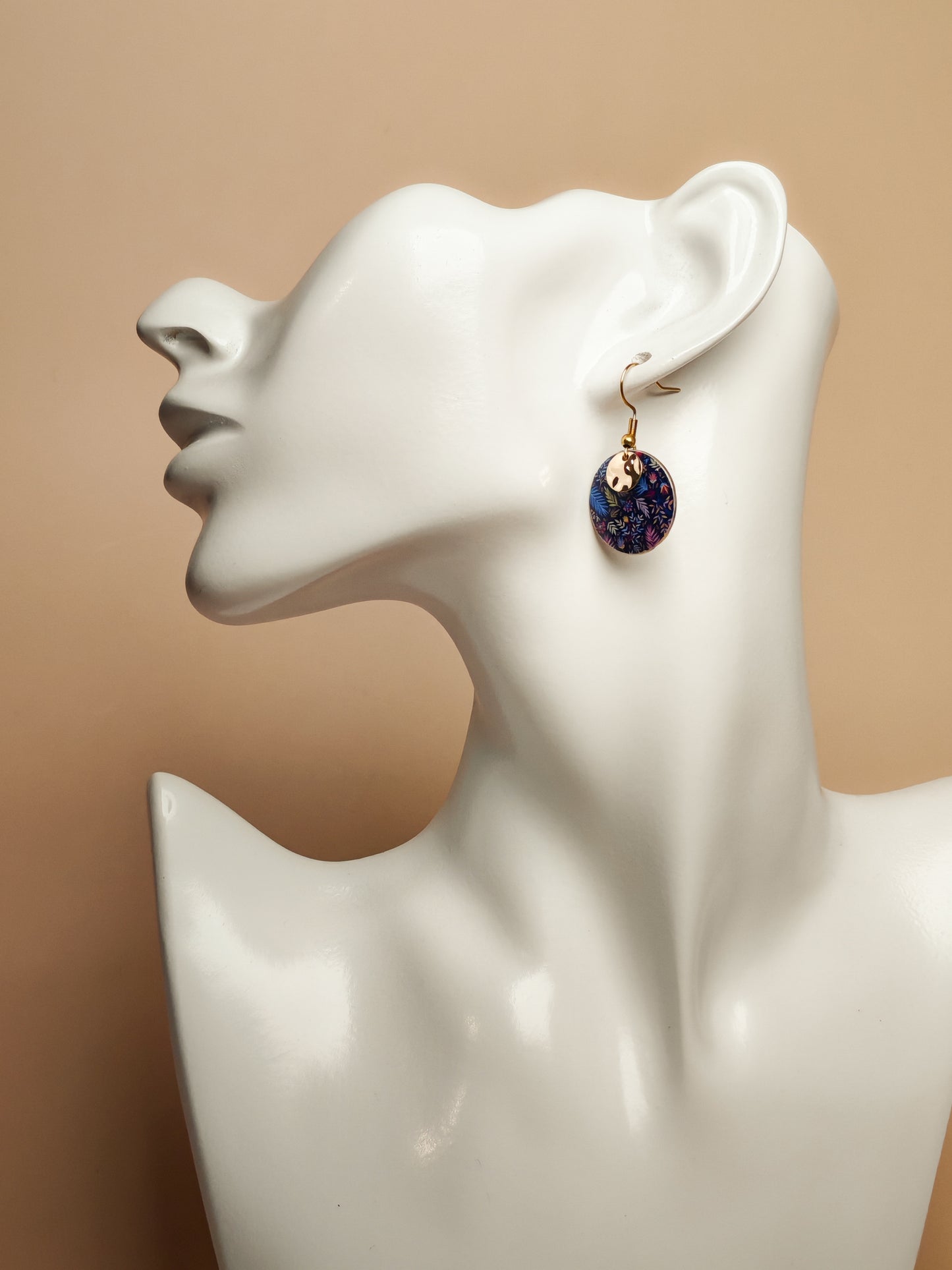 Boucles d’oreilles – Feuillage nocturne