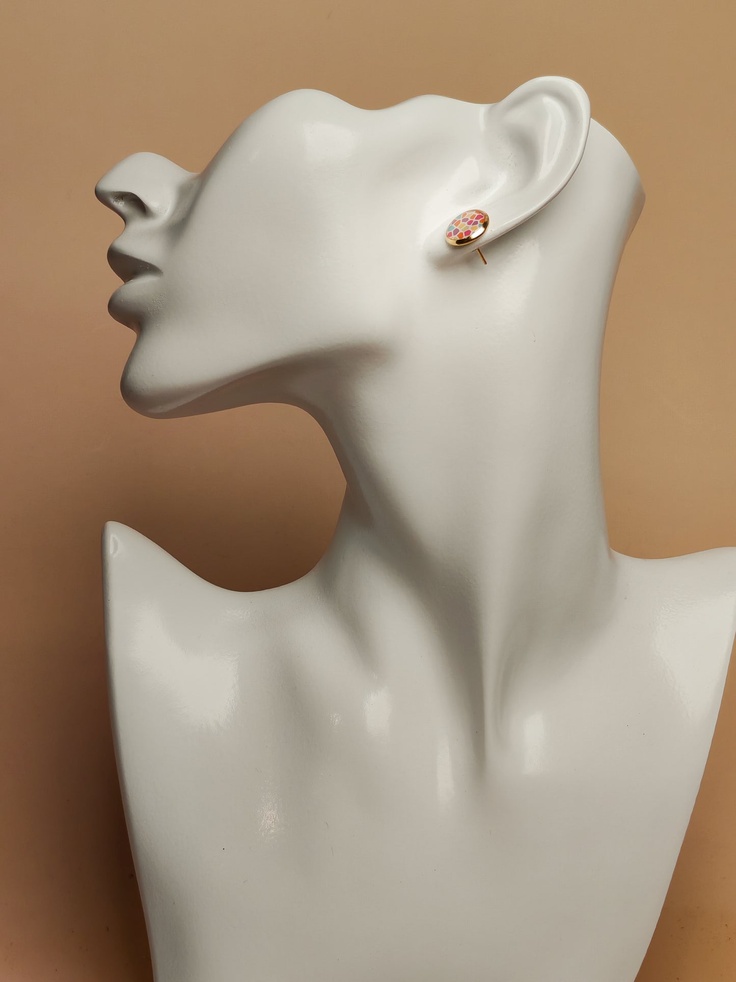 Clous cabochon de 10 mm – Mosaïque pastel