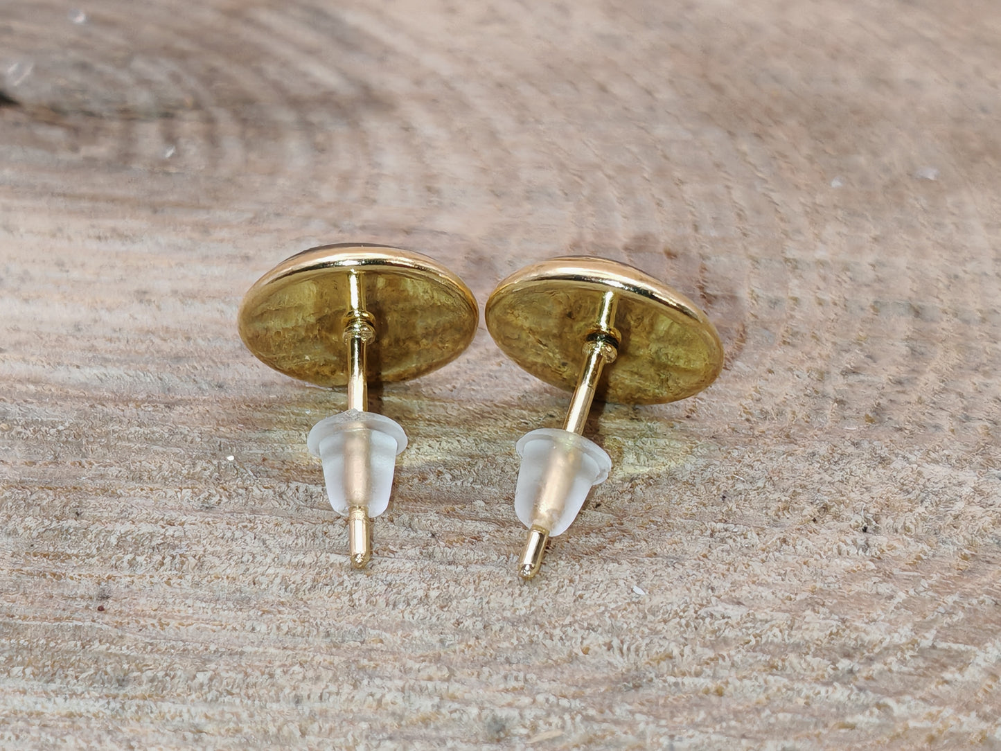 Clous cabochon de 8 mm – Fleurs profondes sur fond bleu intense