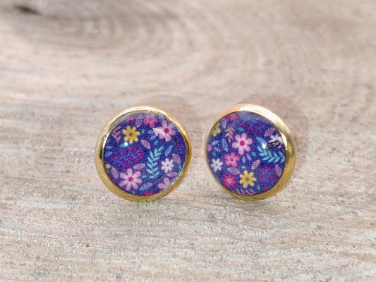 Clous cabochon de 8 mm – Prairie nocturne