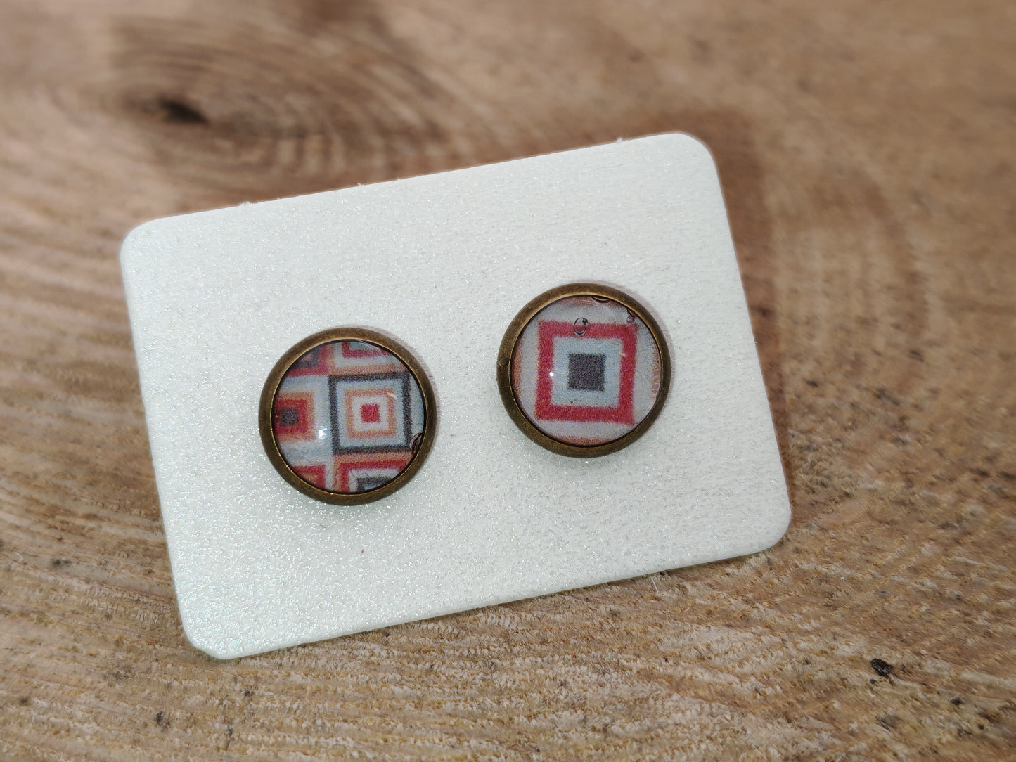 Bague - Losanges en camaïeu chaleureux