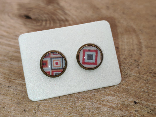 Bague - Losanges en camaïeu chaleureux