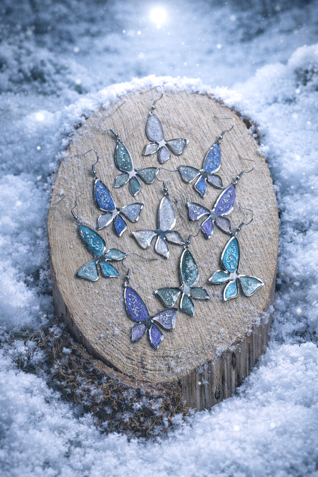 Boucles d’oreilles – Papillons féériques