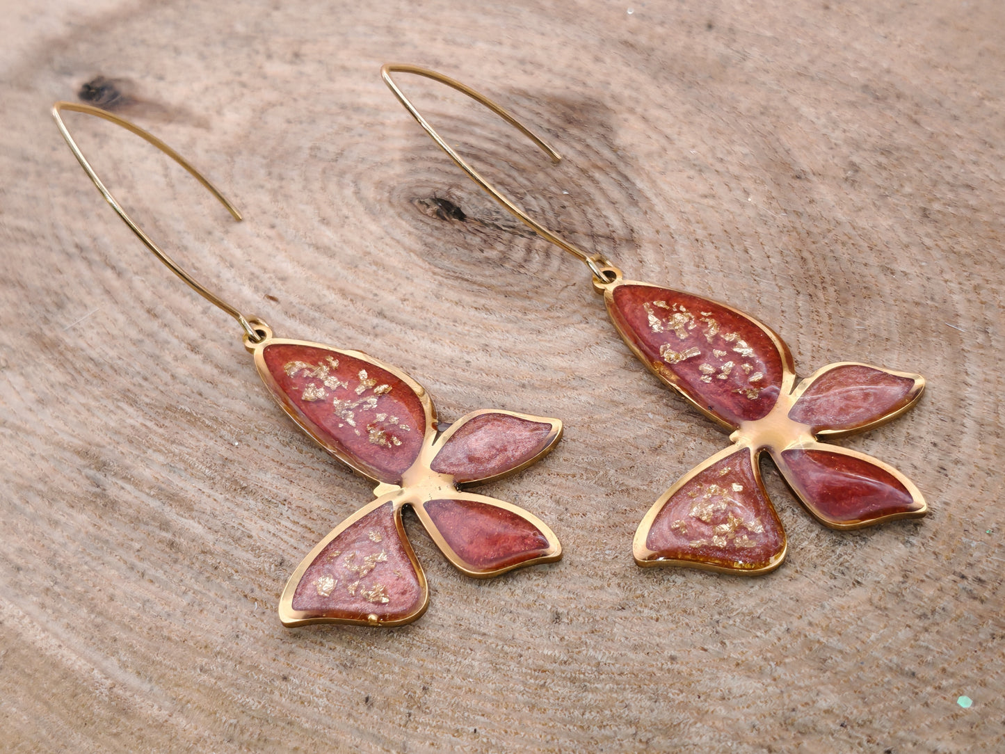 Boucles d’oreilles – Papillons féériques