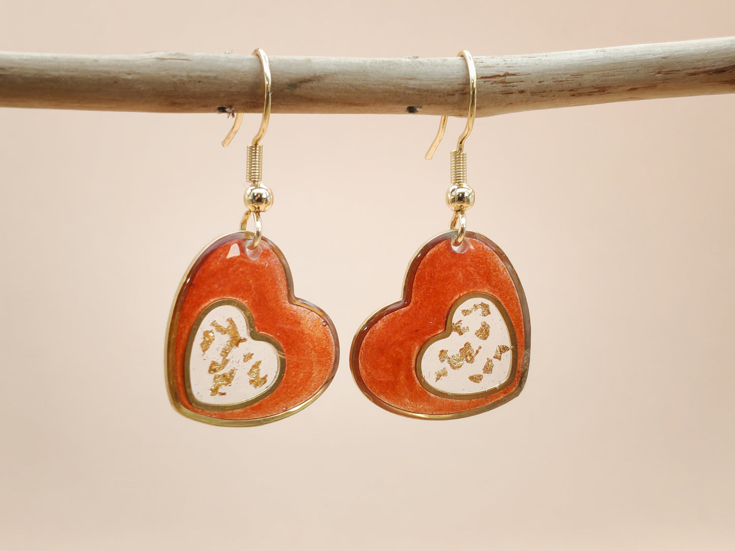 Boucles d’oreilles – Cœurs lumineux