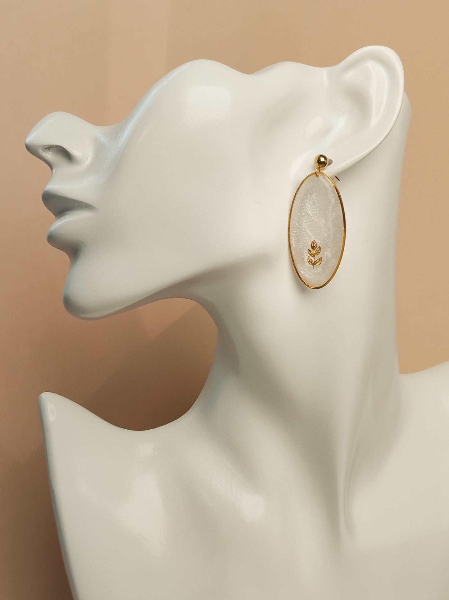 Boucles d’oreilles – Feuilles de givre