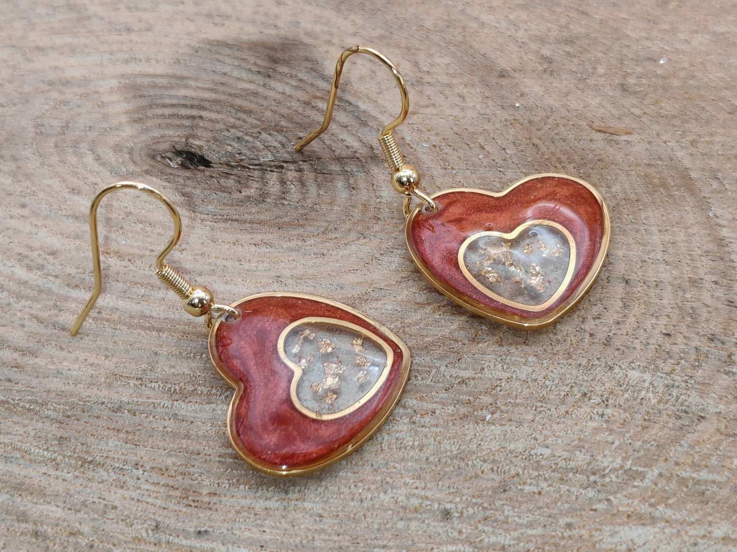 Boucles d’oreilles – Cœurs lumineux