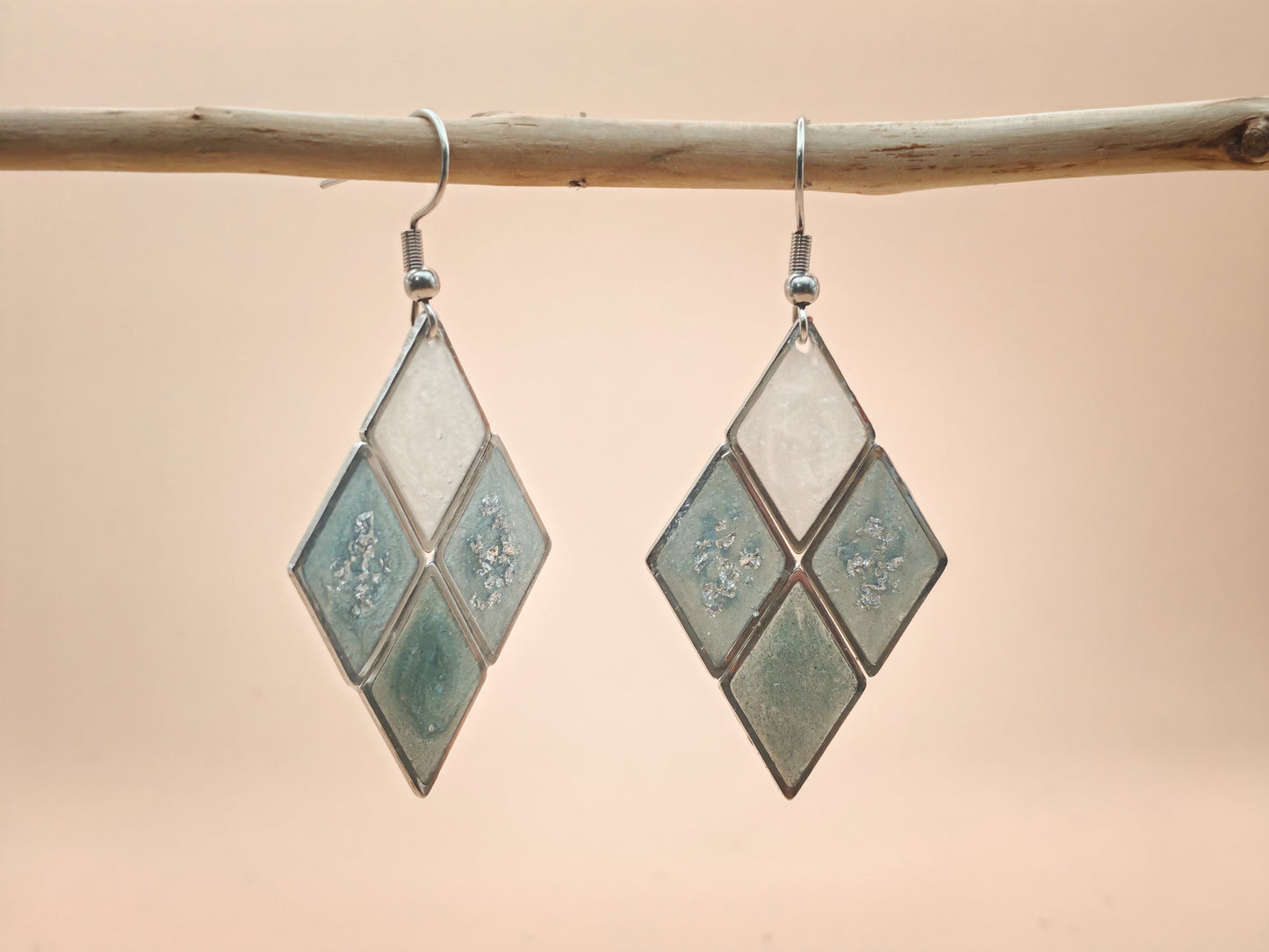 Boucles d’oreilles – Reflets géométriques