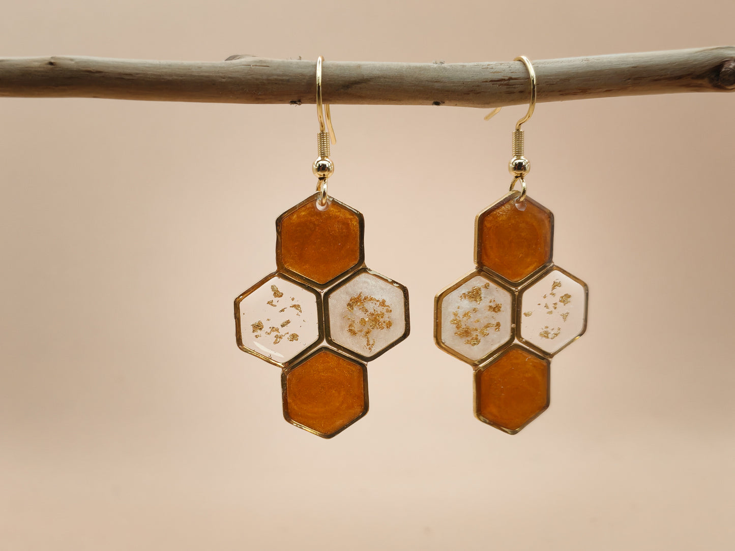 Boucles d’oreilles – Murmure de ruche