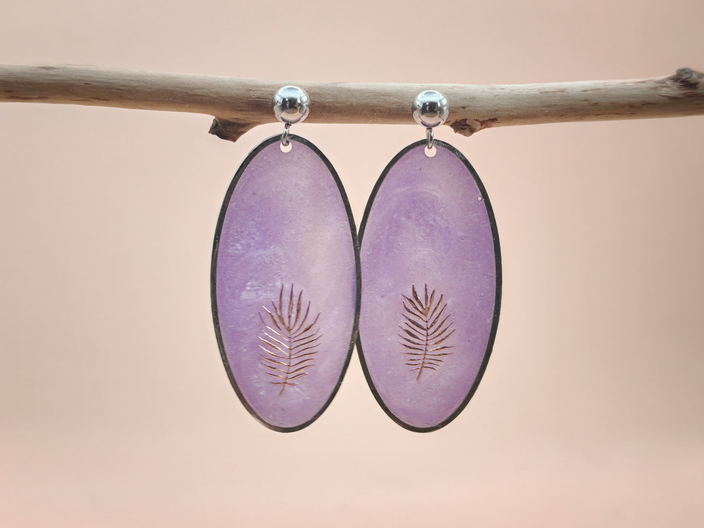 Boucles d’oreilles – Lilas enchanté