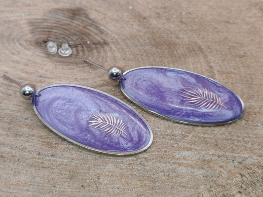 Boucles d’oreilles – Lilas enchanté