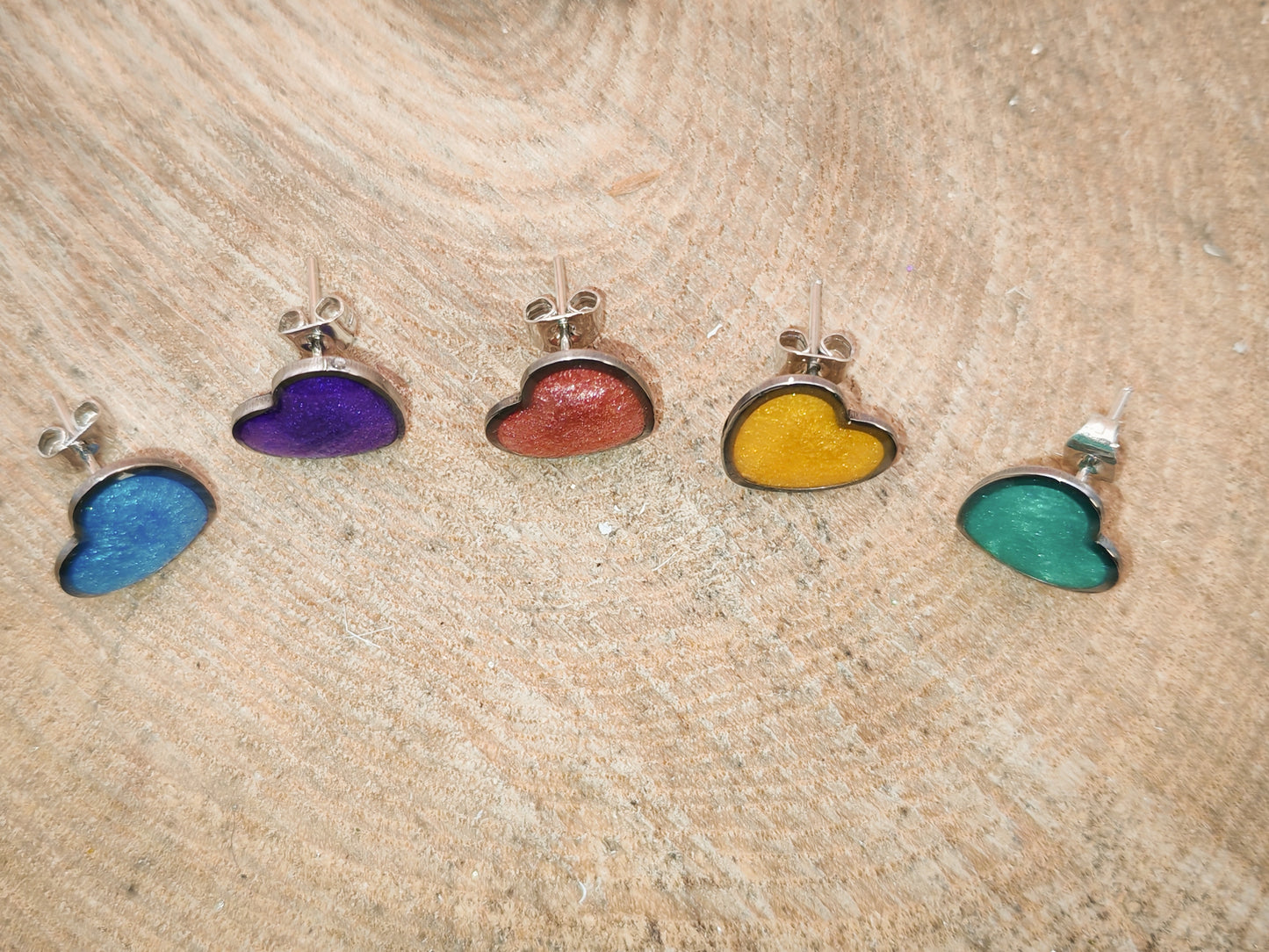 Clous d’oreilles – Cœurs scintillants