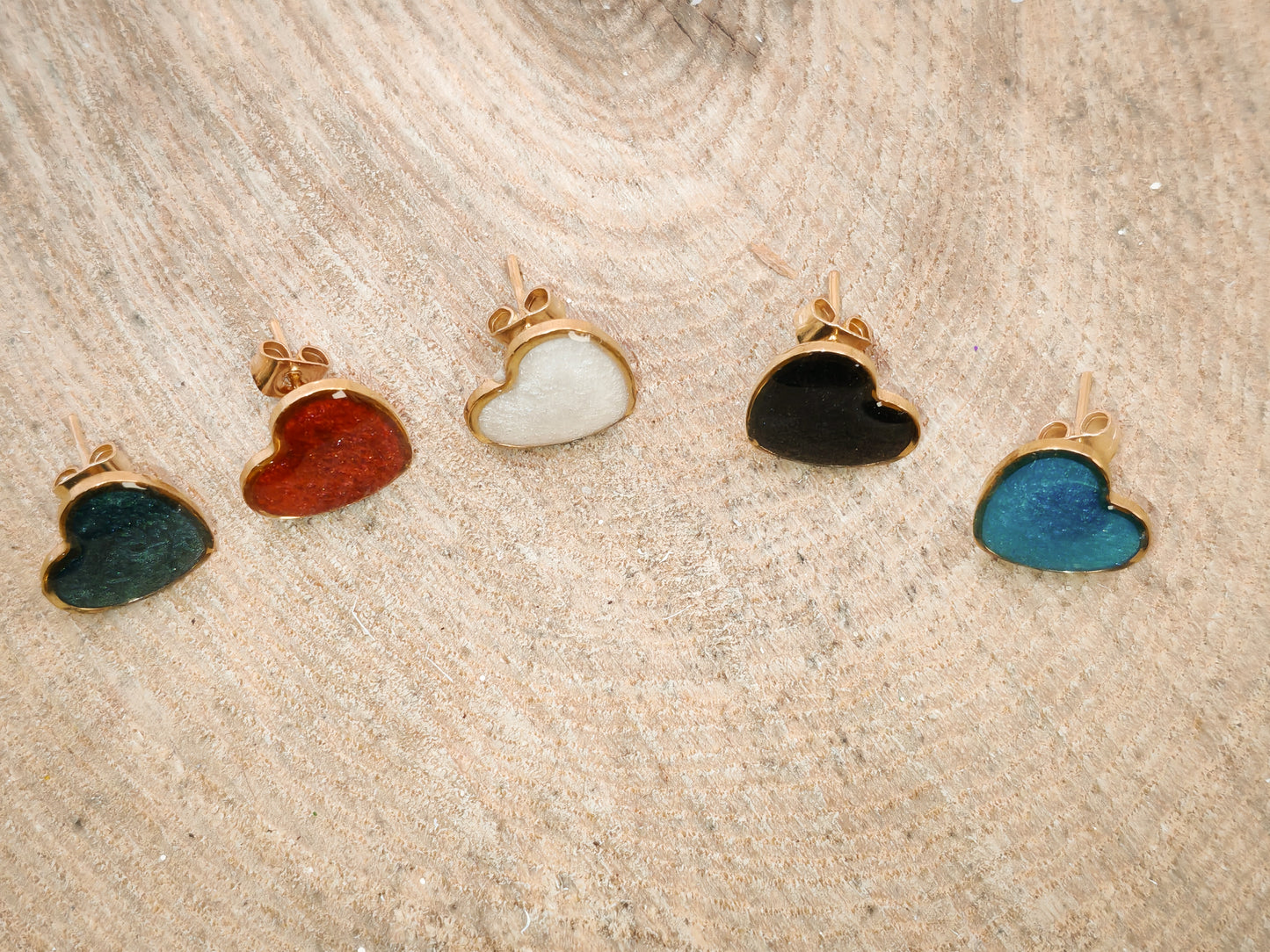 Clous d’oreilles – Cœurs scintillants