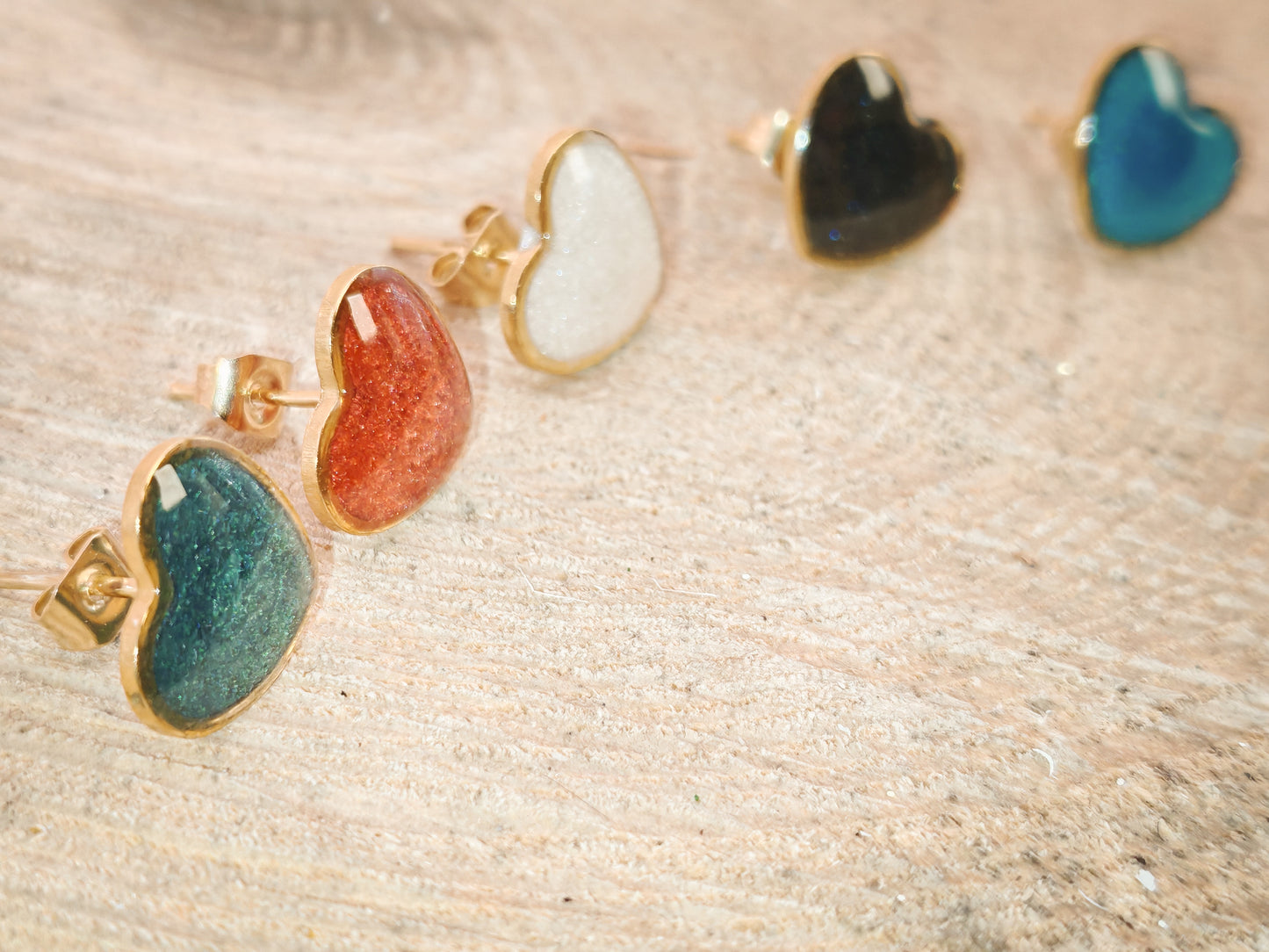 Clous d’oreilles – Cœurs scintillants