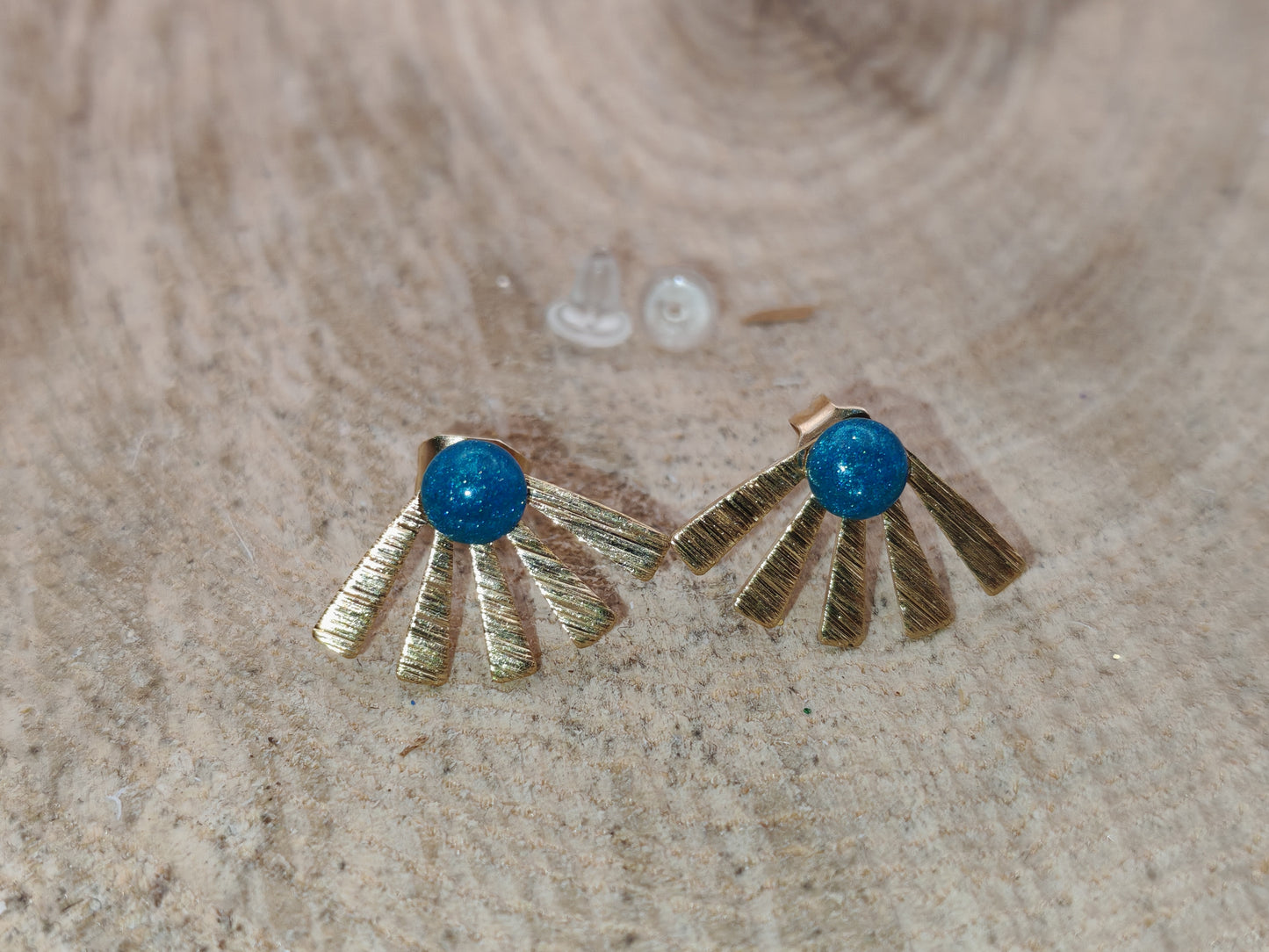 Clous d'oreille - Rayons dorés