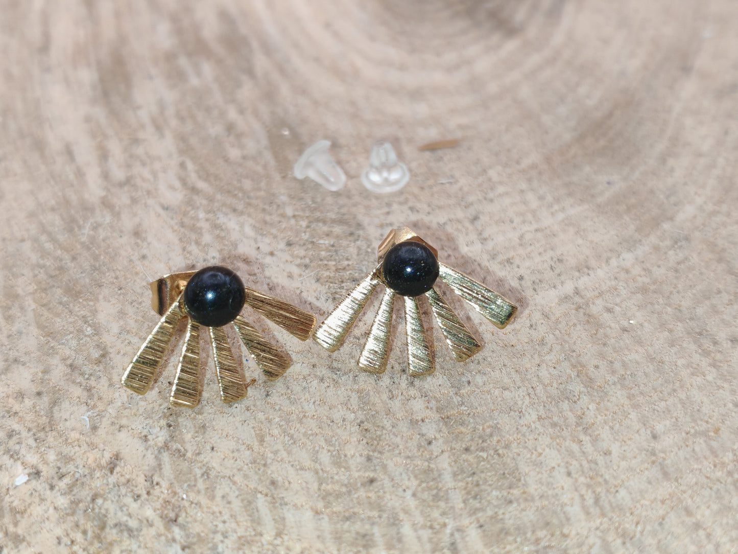 Clous d'oreille - Rayons dorés