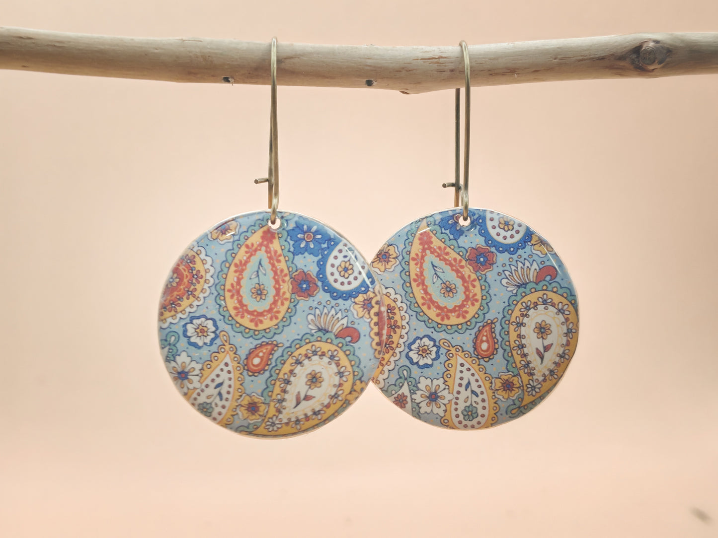 Boucles d’oreilles dormeuses – Rêveries paisley