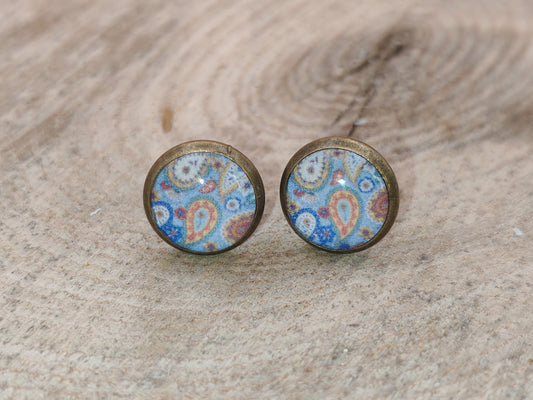 Clous cabochon de 8 mm – Gouttes cachemire