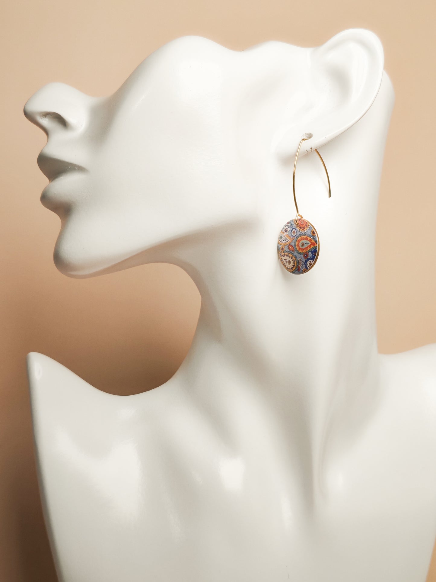 Boucles d’oreilles – Murmures paisley suspendus