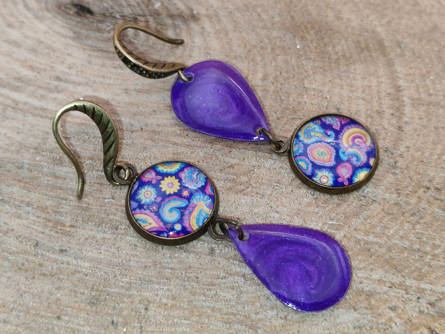 Boucles d’oreilles – Vortex améthyste