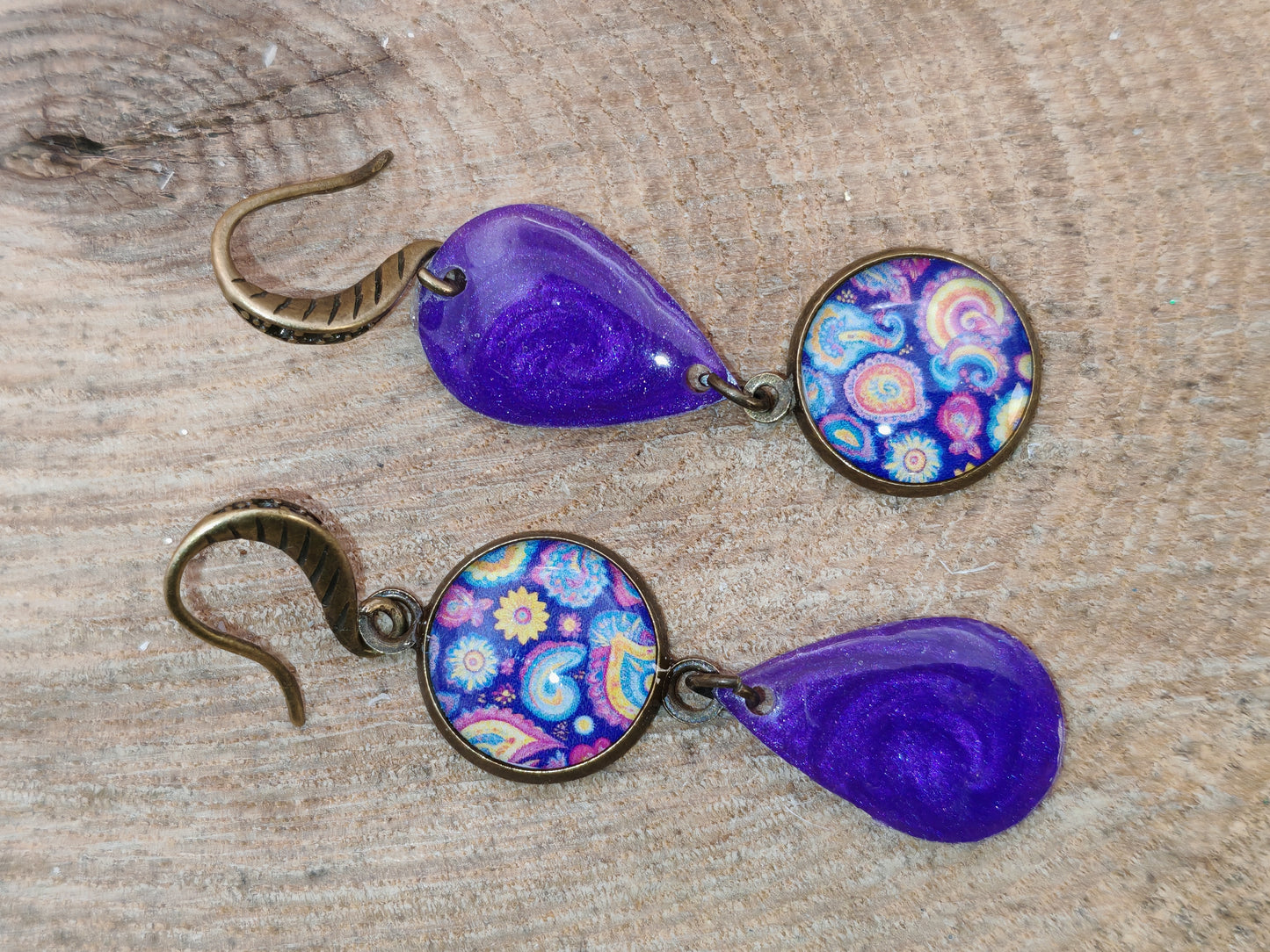 Boucles d’oreilles – Vortex améthyste