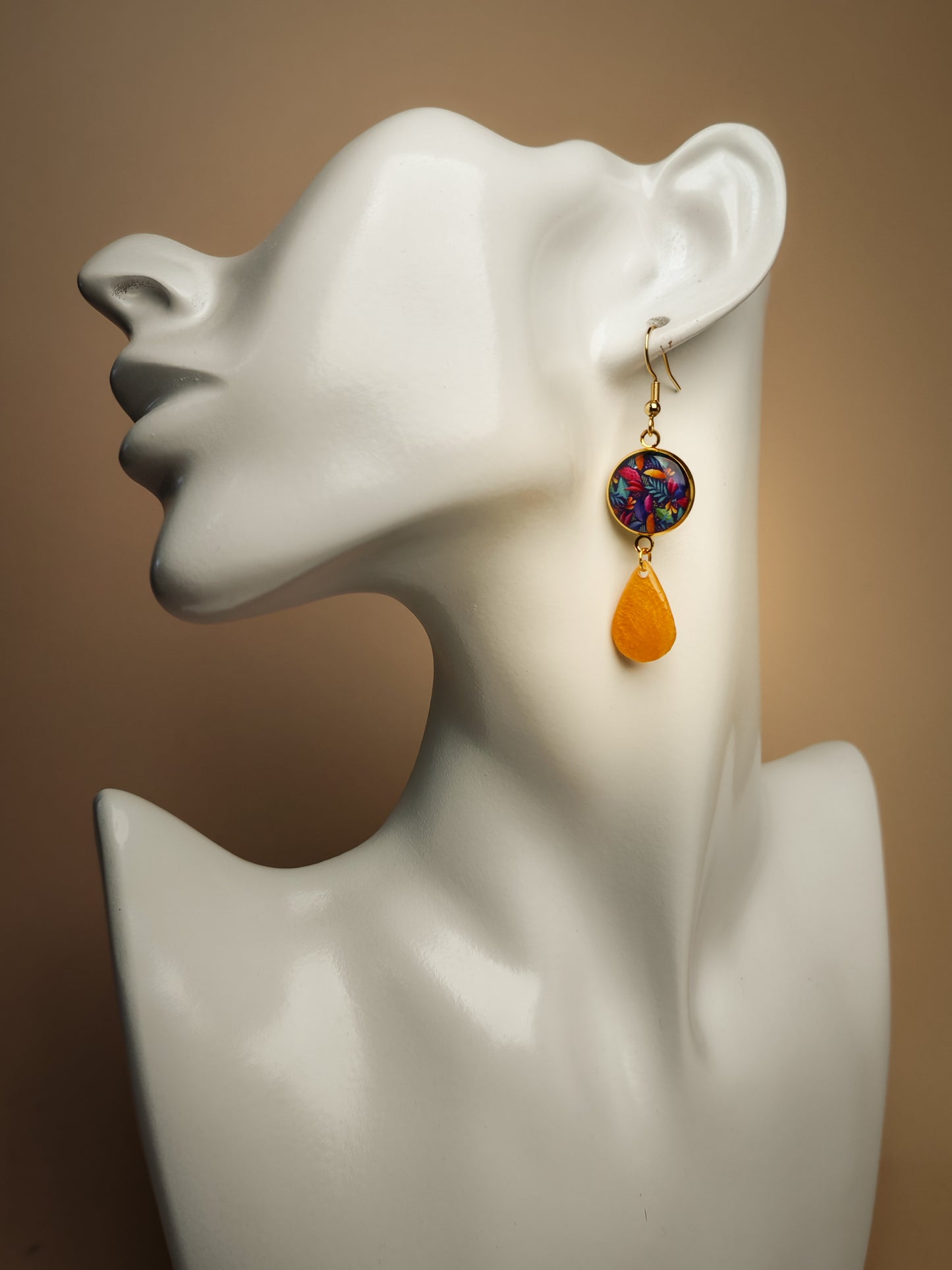 Boucles d’oreilles – Feuillages solaires