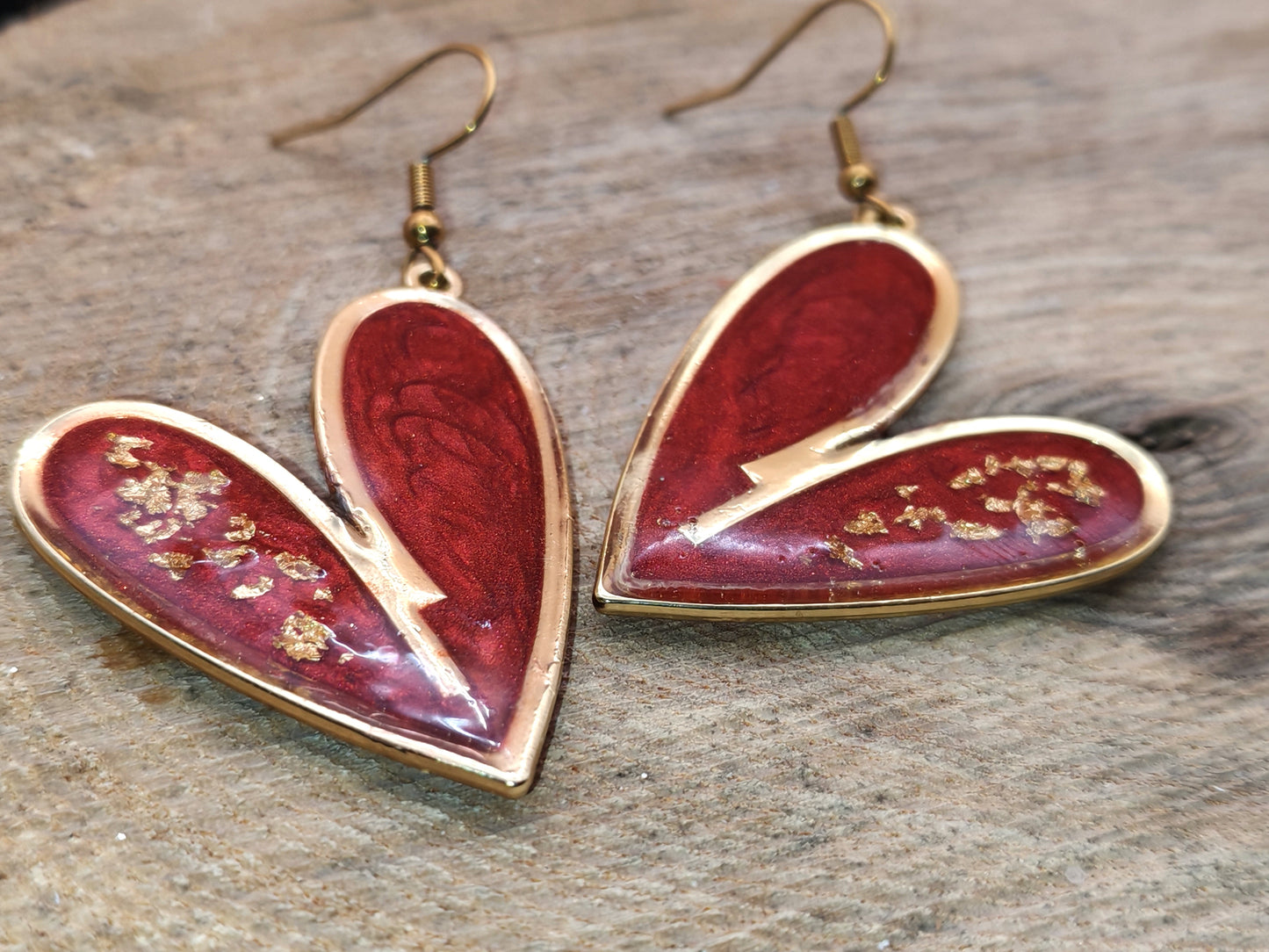 Boucles d’oreilles – Rouge incandescent