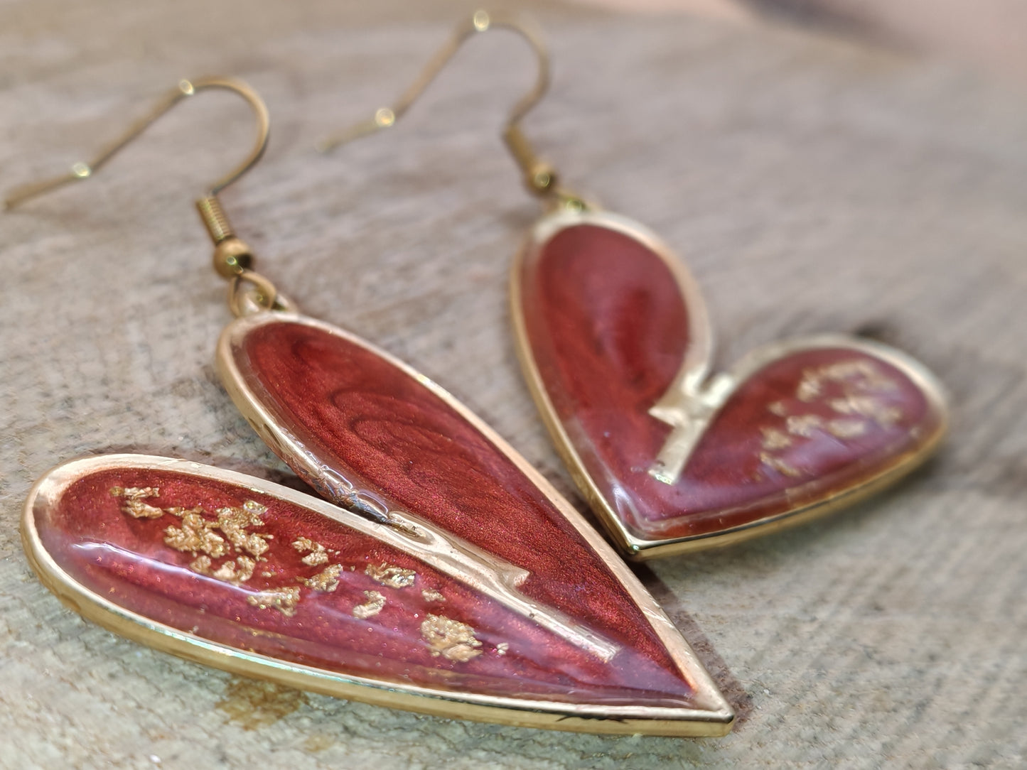 Boucles d’oreilles – Rouge incandescent