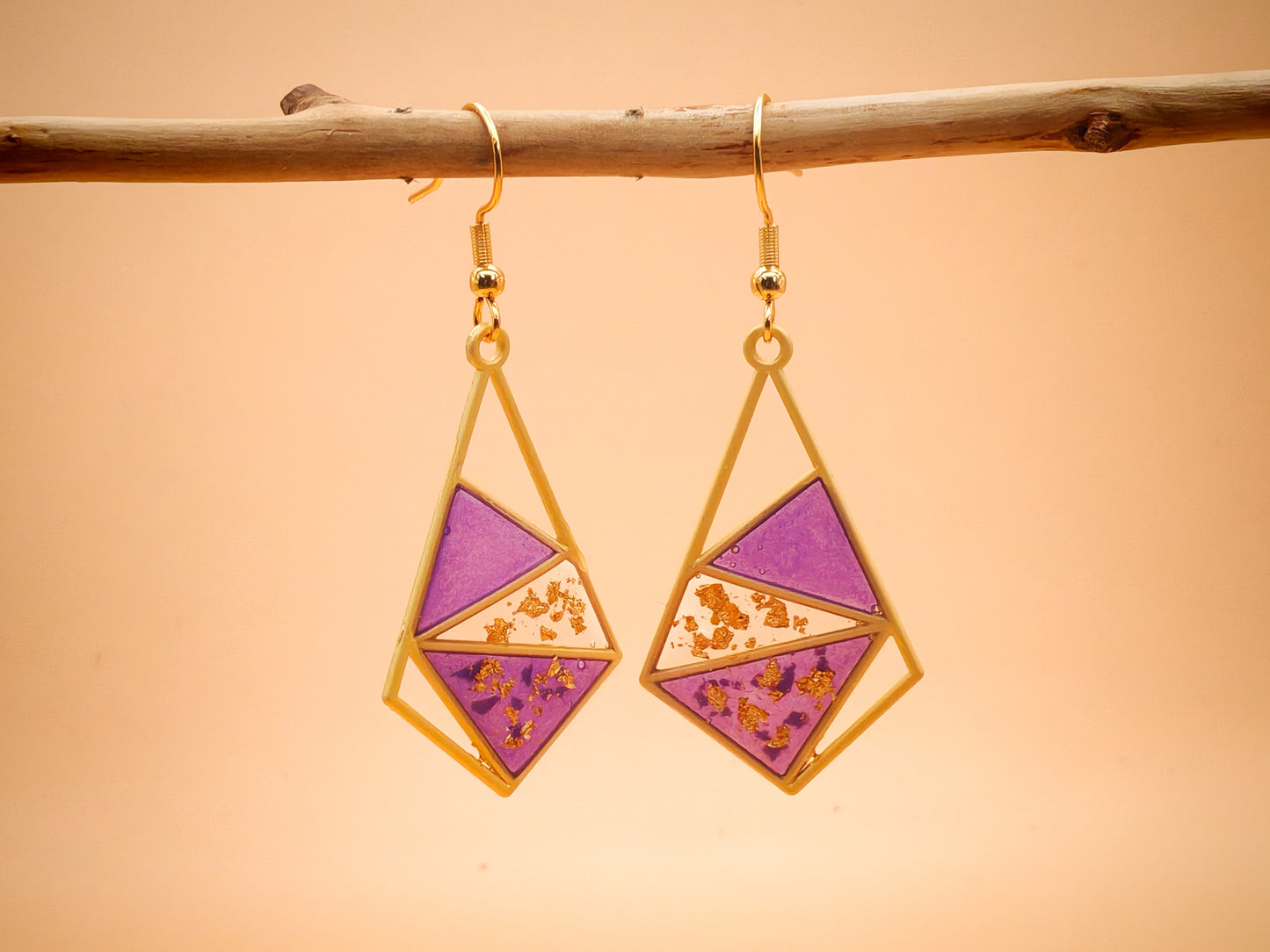 Boucles d’oreilles – Améthyste solaire