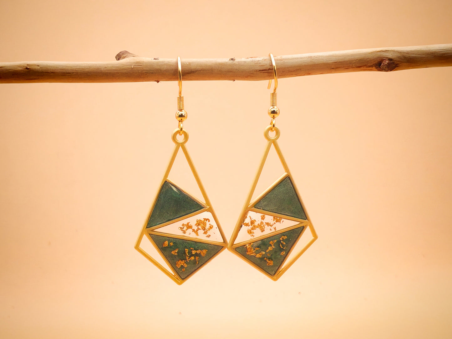 Boucles d’oreilles – Éclat forêt profonde