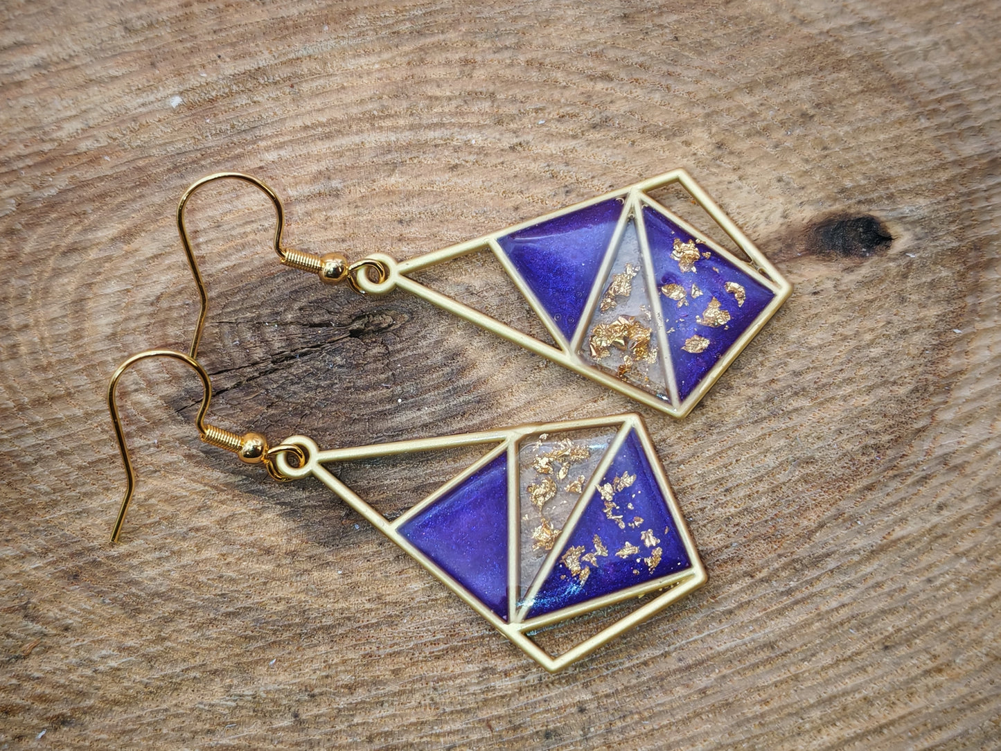 Boucles d’oreilles – Améthyste solaire