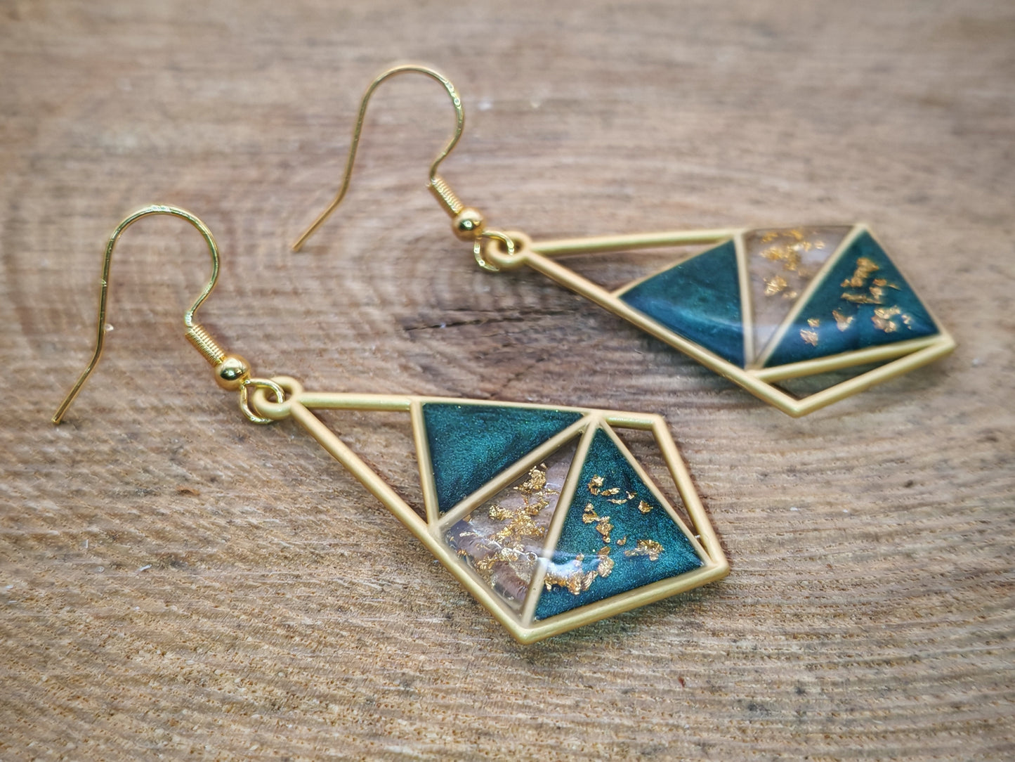 Boucles d’oreilles – Éclat forêt profonde