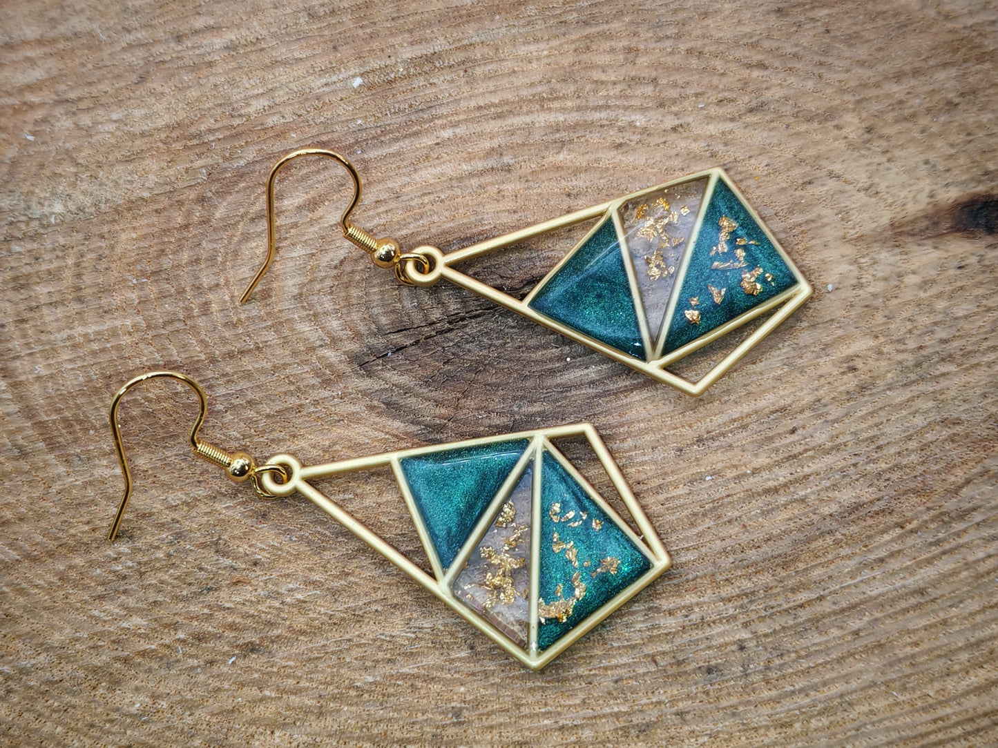 Boucles d’oreilles – Éclat forêt profonde