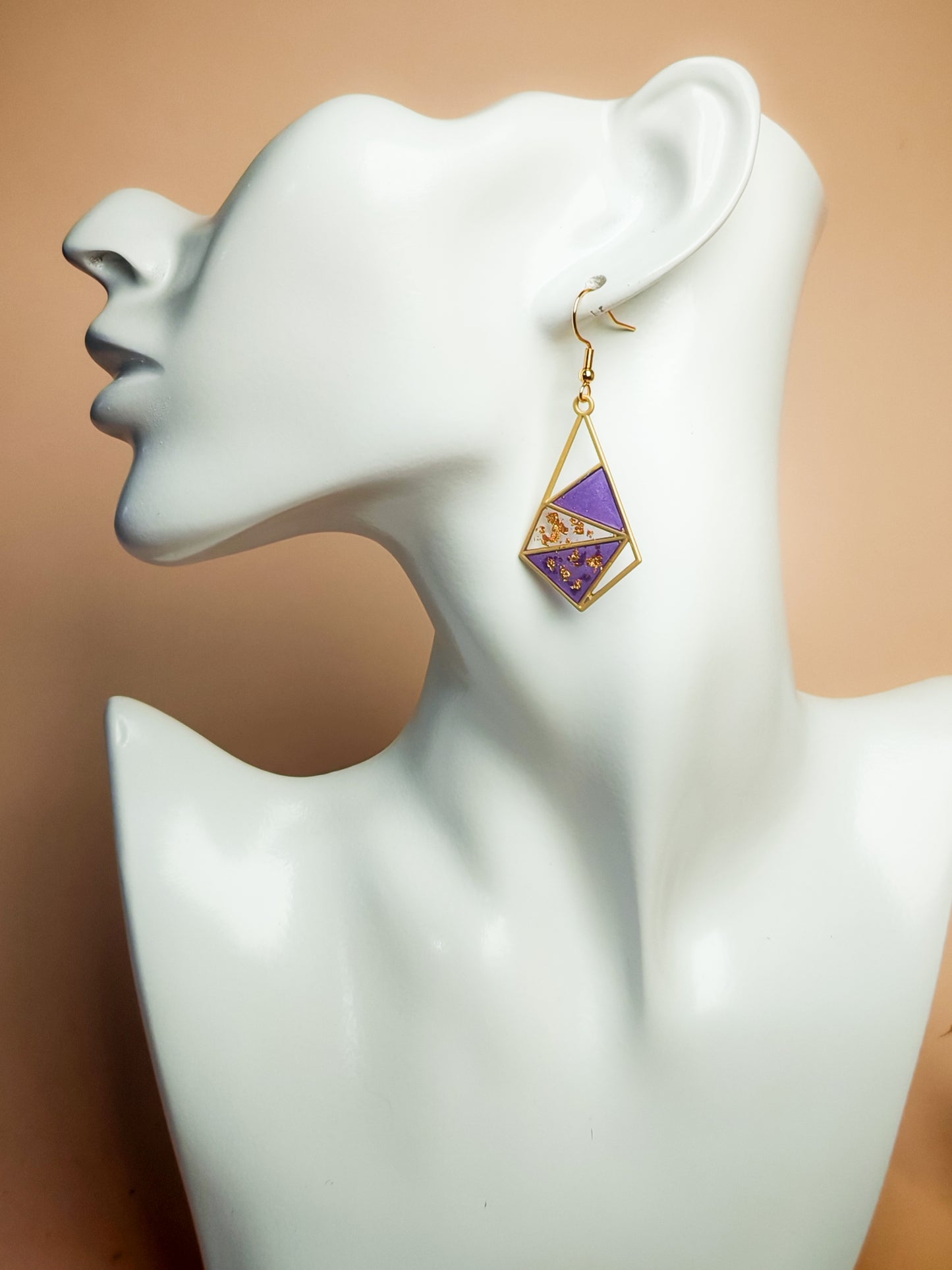 Boucles d’oreilles – Améthyste solaire