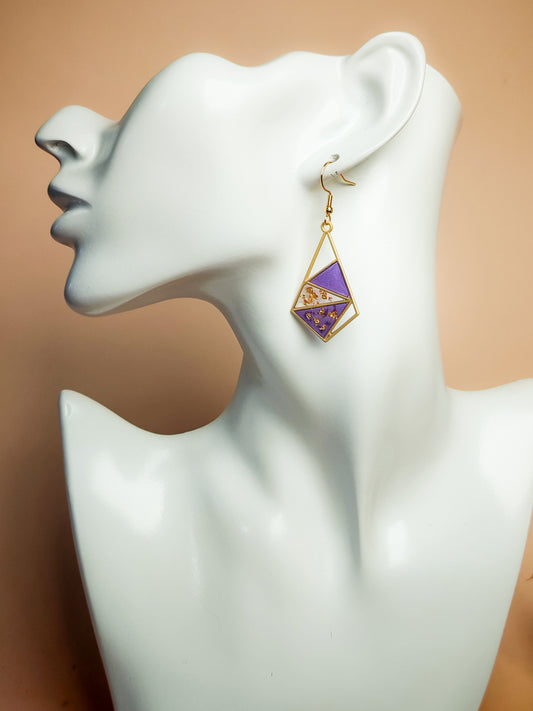 Boucles d’oreilles – Améthyste solaire