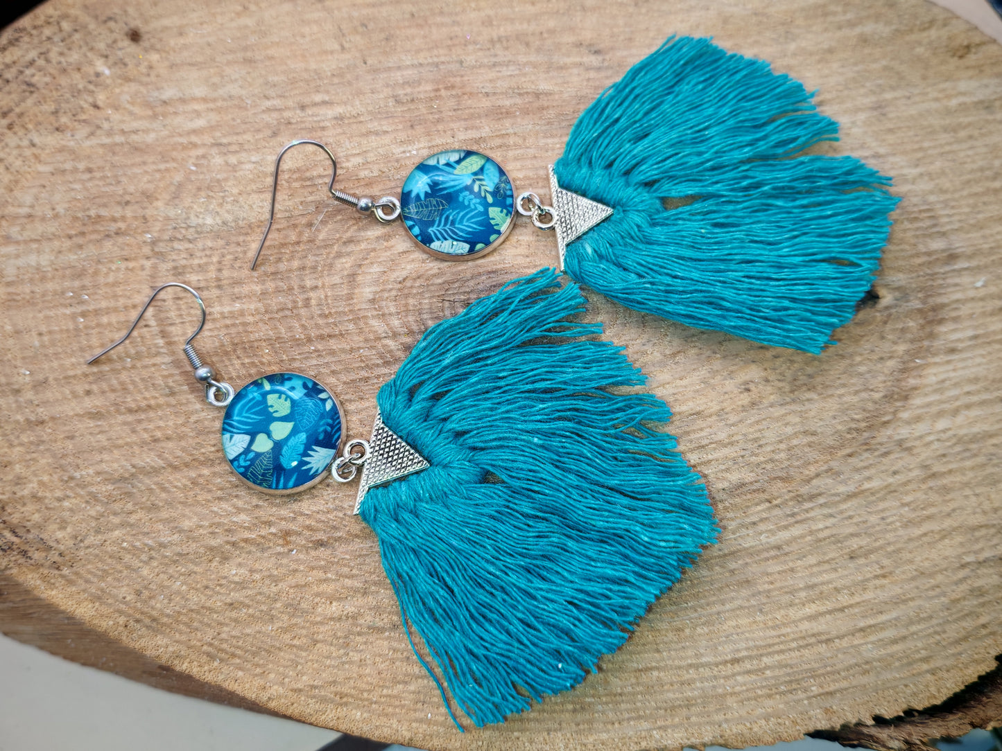 Boucles d’oreilles – Forêt Émeraude