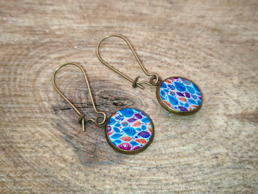 Boucles d’oreilles dormeuses – Jardin lumineux