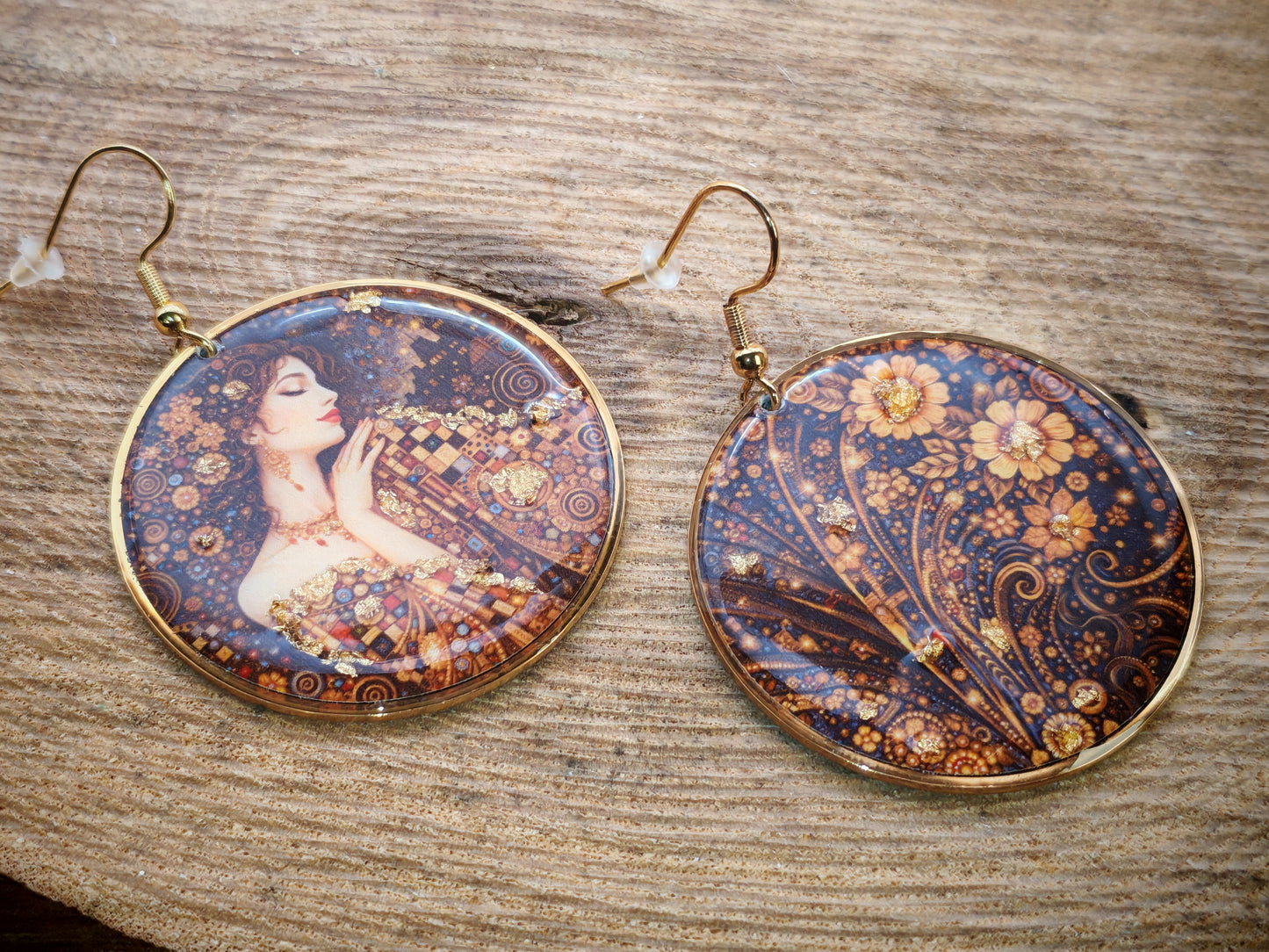 Boucles d’oreilles Klimt – Muse dorée