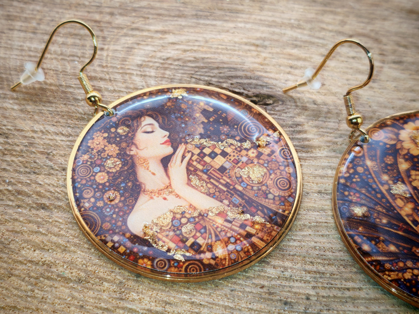 Boucles d’oreilles Klimt – Muse dorée