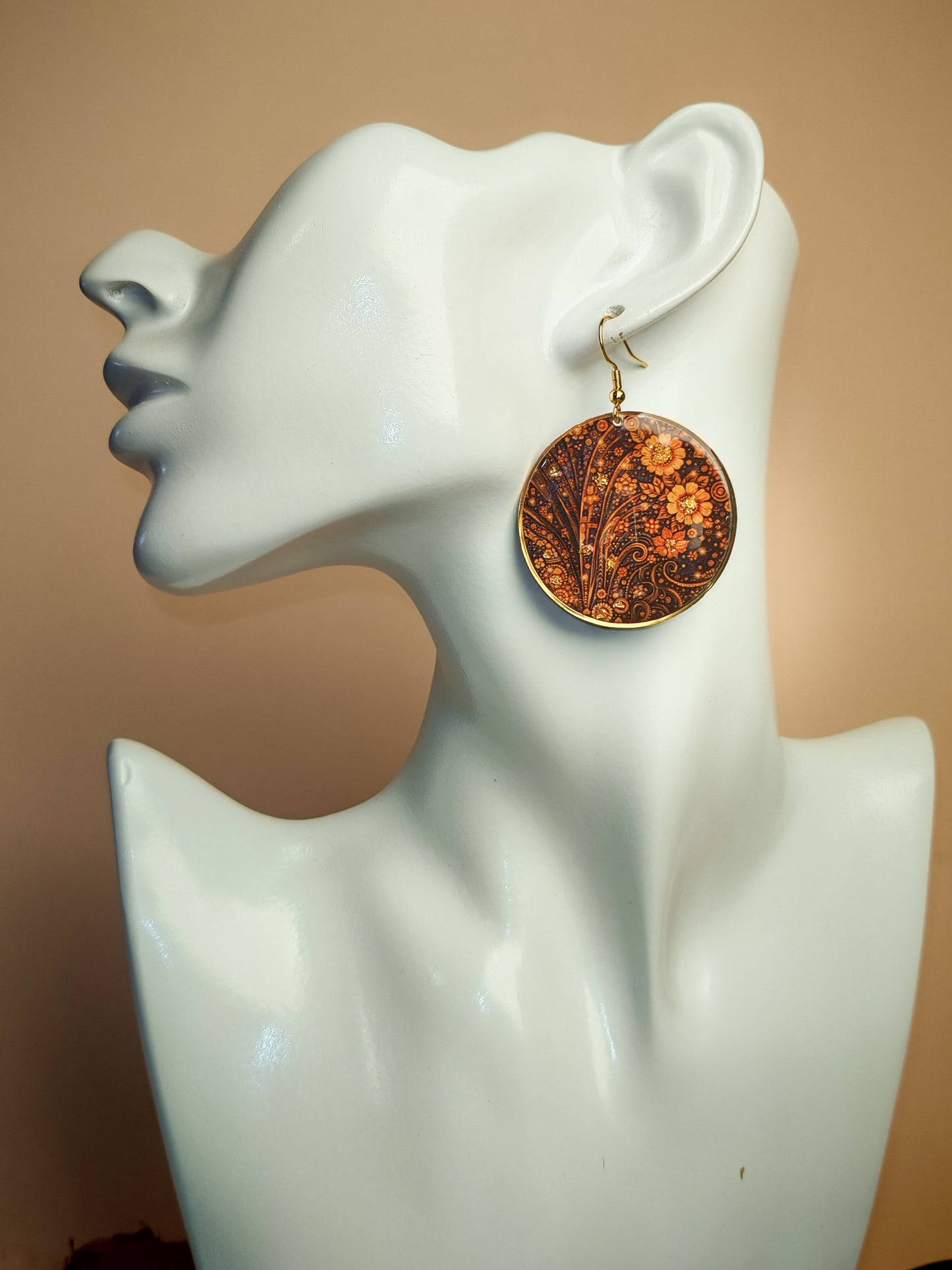 Boucles d’oreilles Klimt – Muse dorée