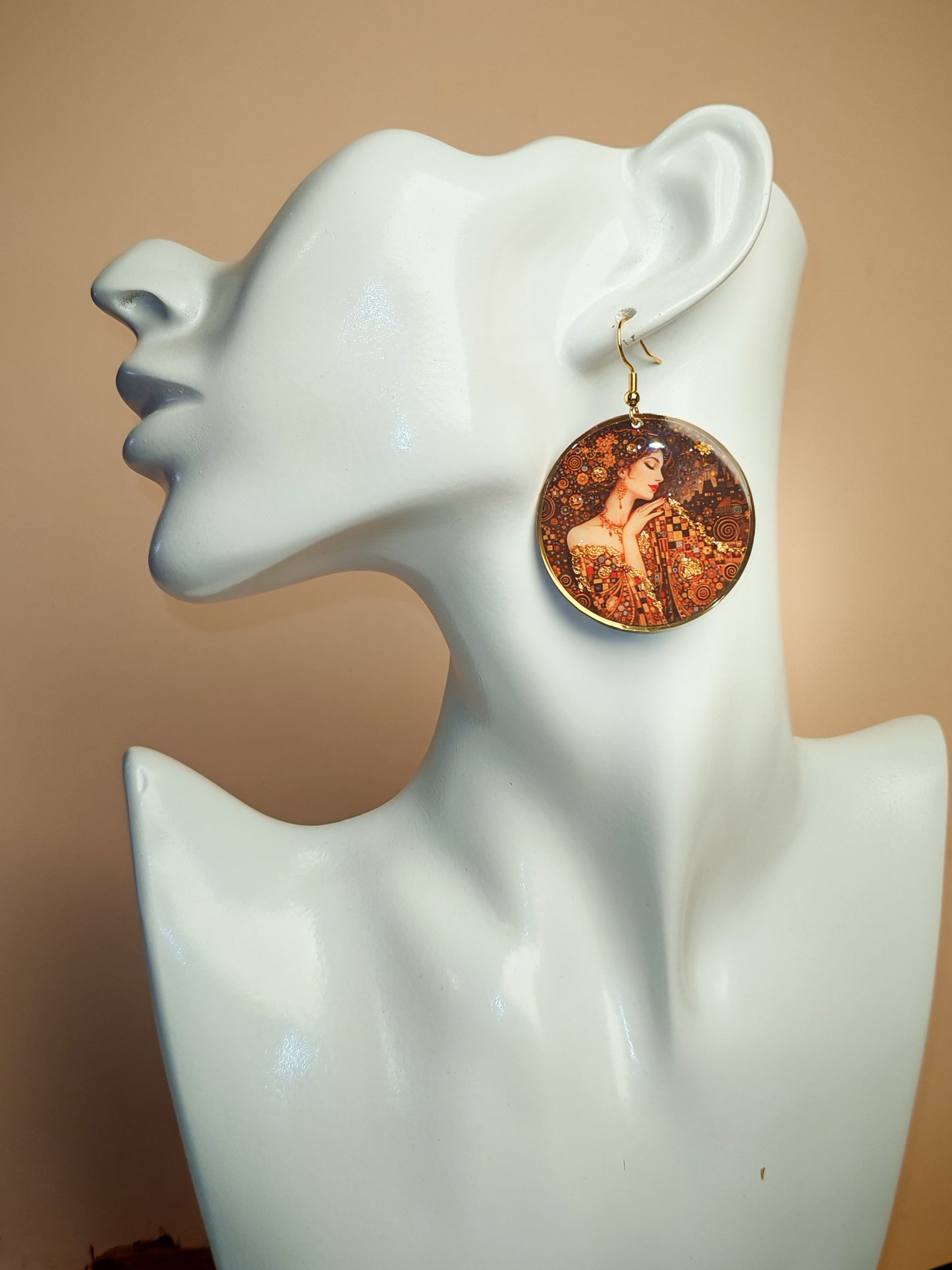 Boucles d’oreilles Klimt – Muse dorée