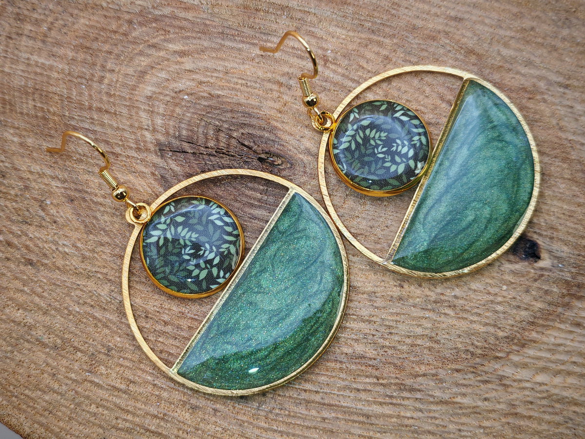 Boucles d'oreilles – Reflets de forêt
