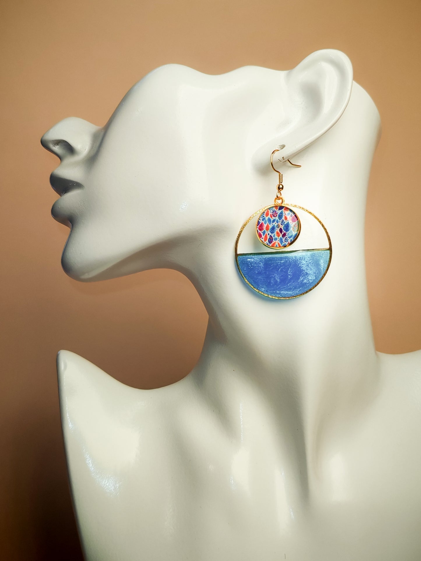 Boucles d’oreilles – Feuillage coloré