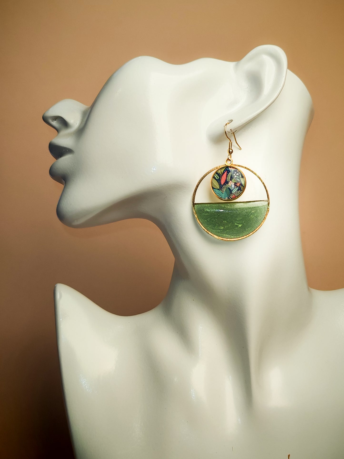 Boucles d’oreilles – Jardin profond